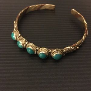 Turquoise bracelet.
